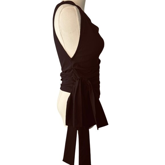 Zara One-Shoulder Black Blouse - Picture 9 of 14